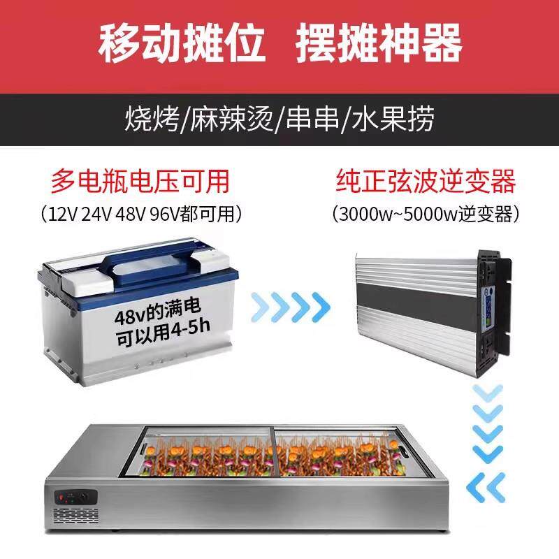 不钢三轮车示柜展冷藏台式冷鸥科冻保鲜摆摊专用冰柜箱商用移动锈