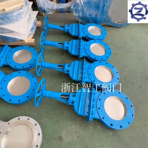 智工 手动板型闸阀 DMZ暗73X-10C刀 DN浙江智工300 铁隧道地污泥