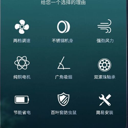 德国进口风能达排气扇厨房排风扇强力排风机不锈钢换气扇通风扇静