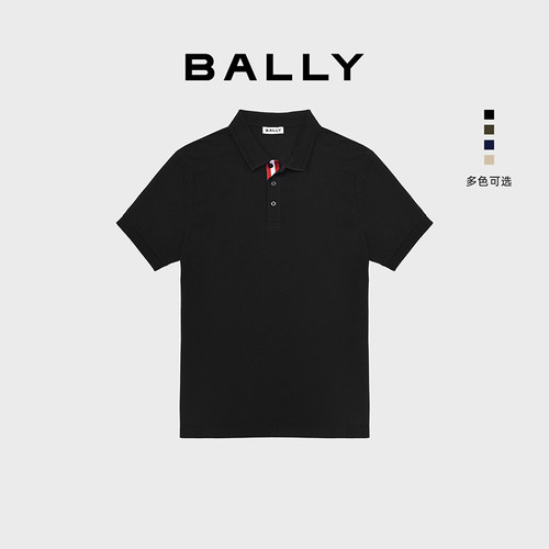 巴利春夏重磅纯棉刺绣POLO衫