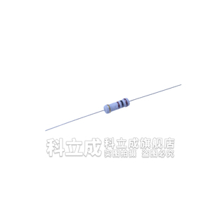 1W碳膜氧化膜电阻5%四色环1R 10 100 10K 1M 1.5 2K 220 360欧 51