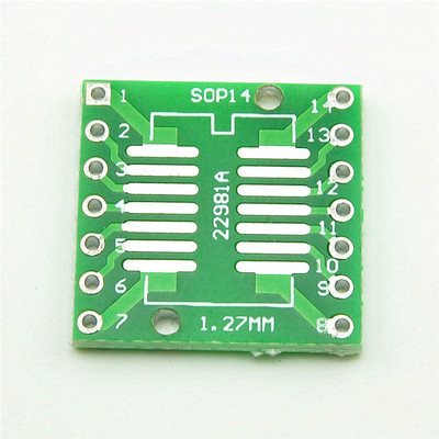 转接板SOP14 SSOP14 TSSOP14 贴片转直插DIP 0.65/1.27mm (20片)