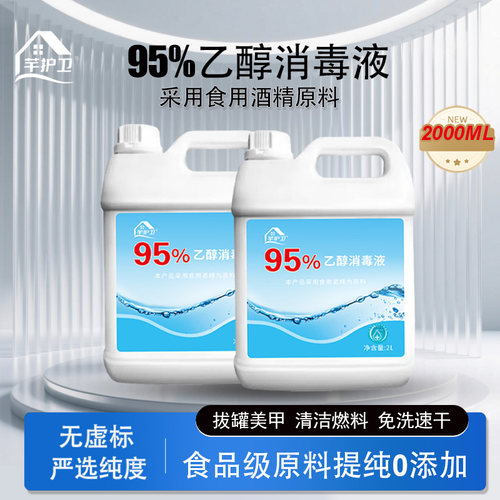 食品级乙醇95%度酒精医用物品杀菌清洁小火锅燃料拔火罐专用点火