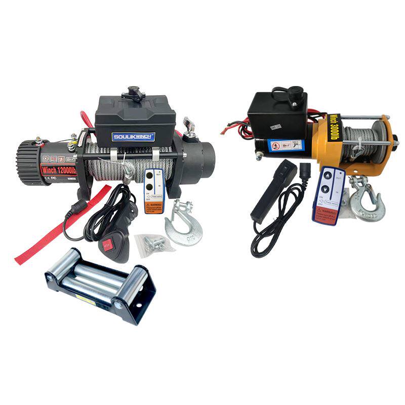 新一代快速款电动绞盘12v24v提升机起重越野车车载小吊机家用新款