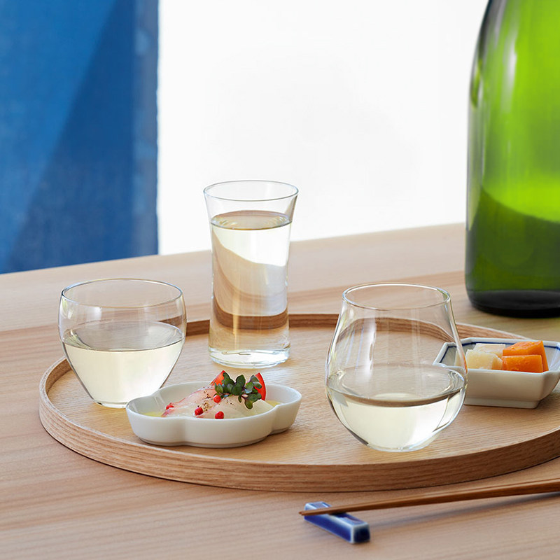 日本石塚硝子 纯米吟酿级清酒品鉴杯 超薄吹制玻璃烧酒杯酒具