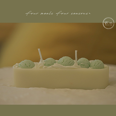 《青睐有家》fourmeals原创香薰蜡烛双烛芯好看创意伴手礼物盒ins