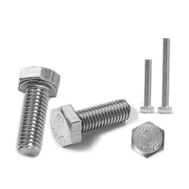 10mm 304不锈钢外六角螺栓 全牙外六角螺丝M1016 20 25 30-200