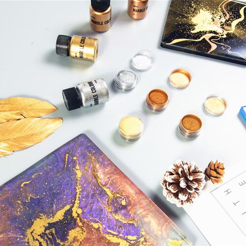 diy滴胶大理石闪粉金属粉ab环氧树脂水晶滴胶金银粉