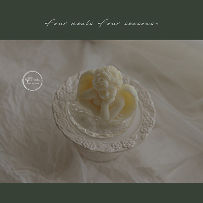《上上签》fourmeals自制天使香薰蜡烛摆件ins风创意生日伴手礼物