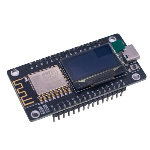 NodeMCU ESP8266开发板ESP-12F WiFi模块物联网带0.96 OLED显示屏