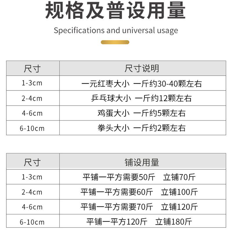 白色鹅卵石雨花石原石庭院地铺路石子鱼缸造景装饰天然大小石头