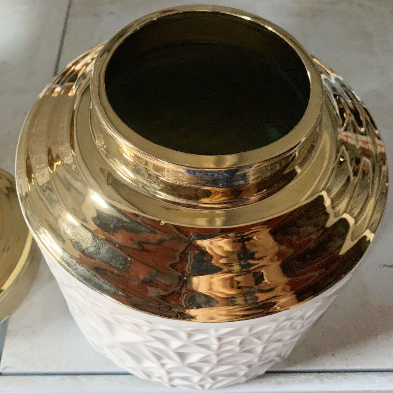 欧式储物罐陶瓷花瓶摆件客厅插花餐桌样板房创意家居陶瓷工艺品