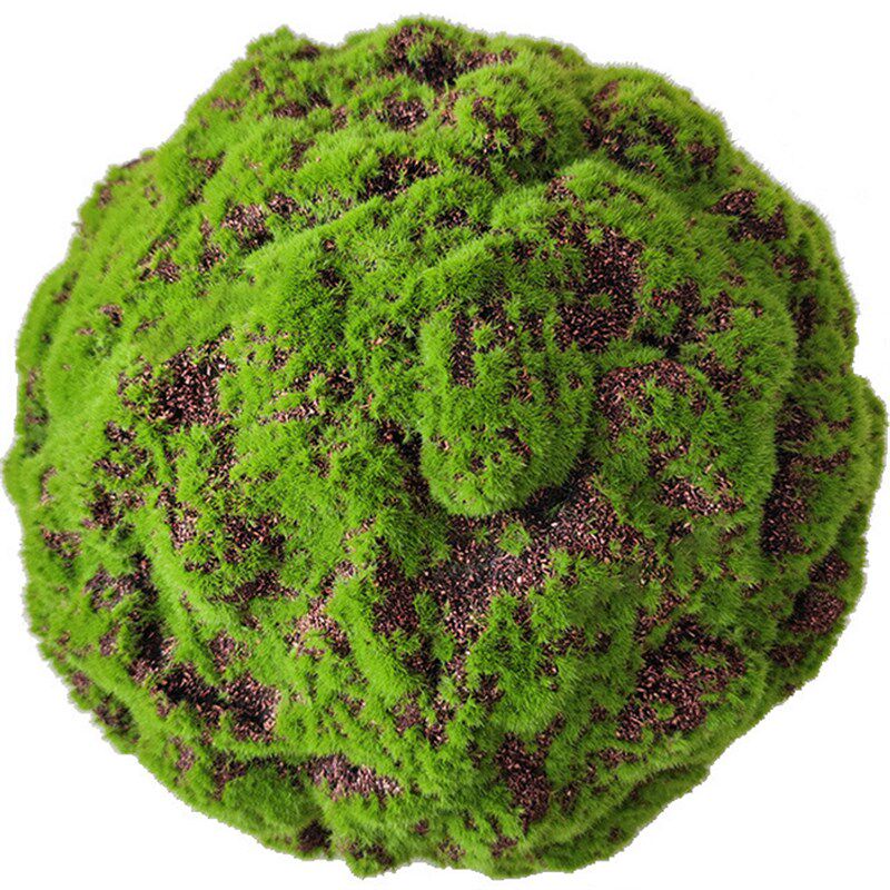 仿真苔藓球草球圆球绿球景观造景植物软装青苔球吊装苔癣绿植球形
