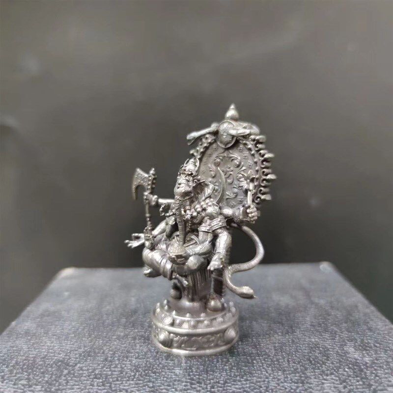 纯铜做旧招镇东南亚泰国佛像装饰品印度神话大象头神犍尼萨摆件