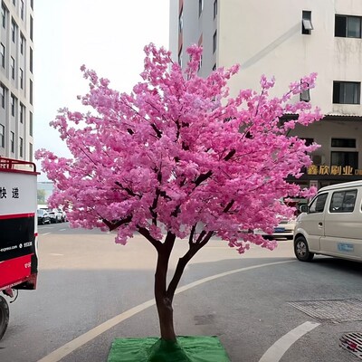 仿真假树樱花树大型植物仿真桃花梅花树许愿酒店商场装饰自然树形