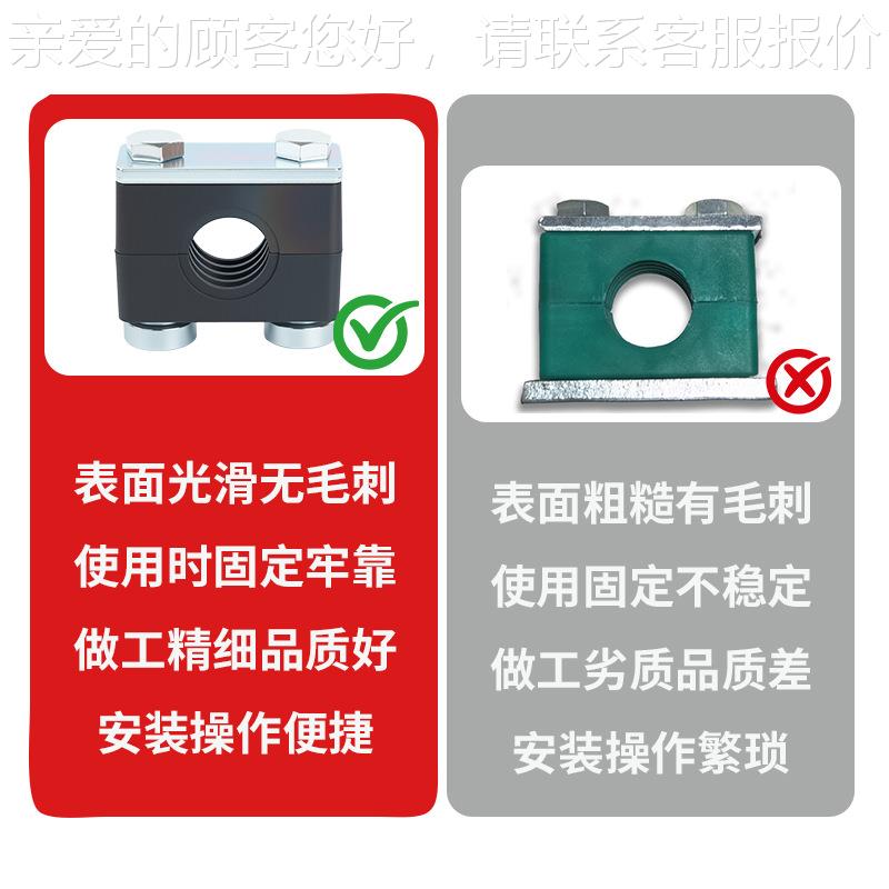 经济款TF液NG重型尼龙管夹船单孔油管管夹3卡固定件压管夹752用管图片