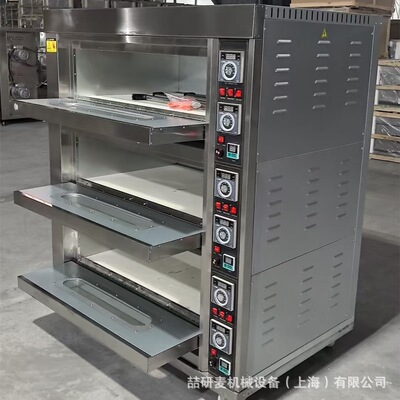 定做三门四门烤箱 定制加蒸汽耐火板分层式烤炉 Bakery Oven