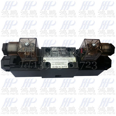 台湾久岡牌液压电磁换向阀4WE-6D 4WE-10单/双头电磁阀220V 24V