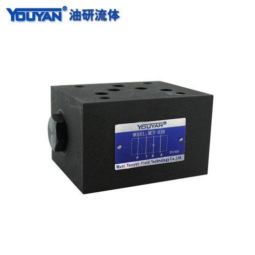 SCV DA叠加式MC液压MCV-02单向阀MCV-03保压阀04止回阀06 A B P T