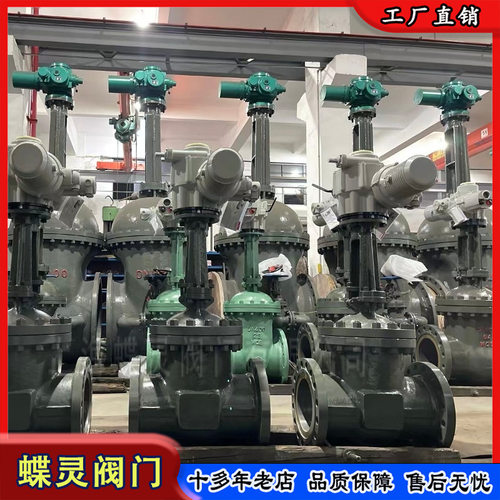 蝶灵 Z941H-40C 法兰式电动闸阀 DN1200 超大口径阀体一体