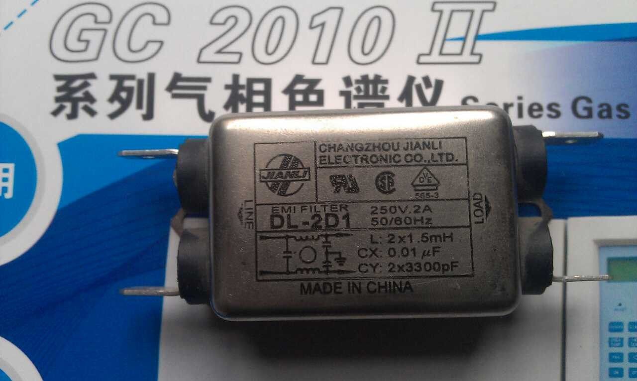 上海天美GC7890F气相色谱仪电源滤波器DL-2D1 250V.2A 原装件