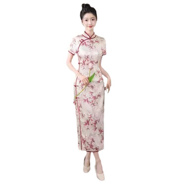 2026新款真丝旗袍夏季女复古旗袍