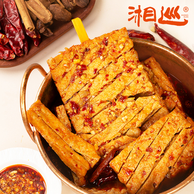 【湘巡】湖南特色长沙兰花干子虎皮豆腐零食香辣小吃爆辣解馋必备