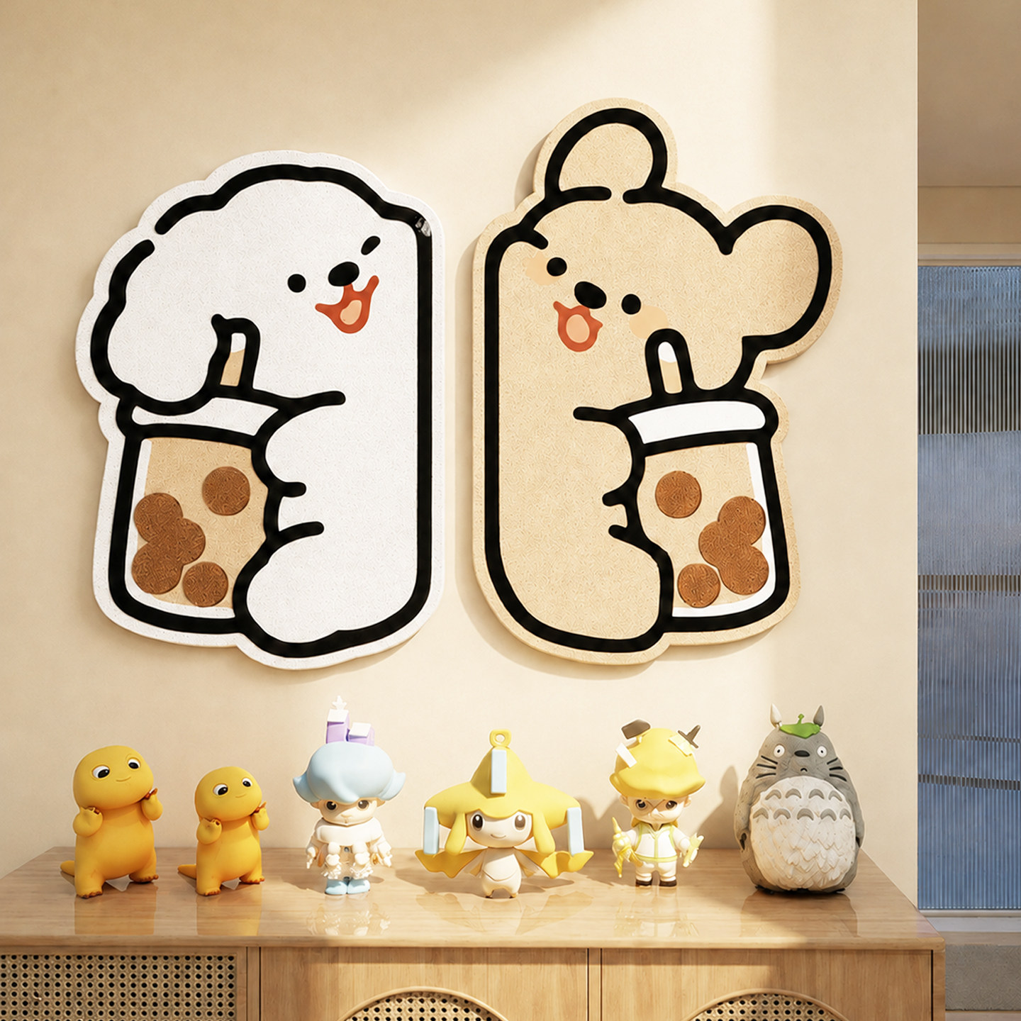 免打孔毛毡照片墙背景板