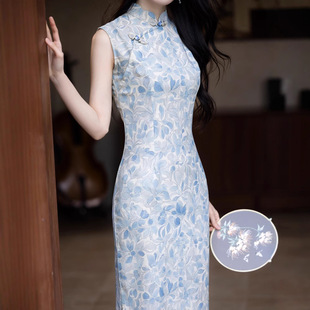 2026新款贝之韵恣禾荷铃新中式印花镂空改良旗袍女春夏绝美无