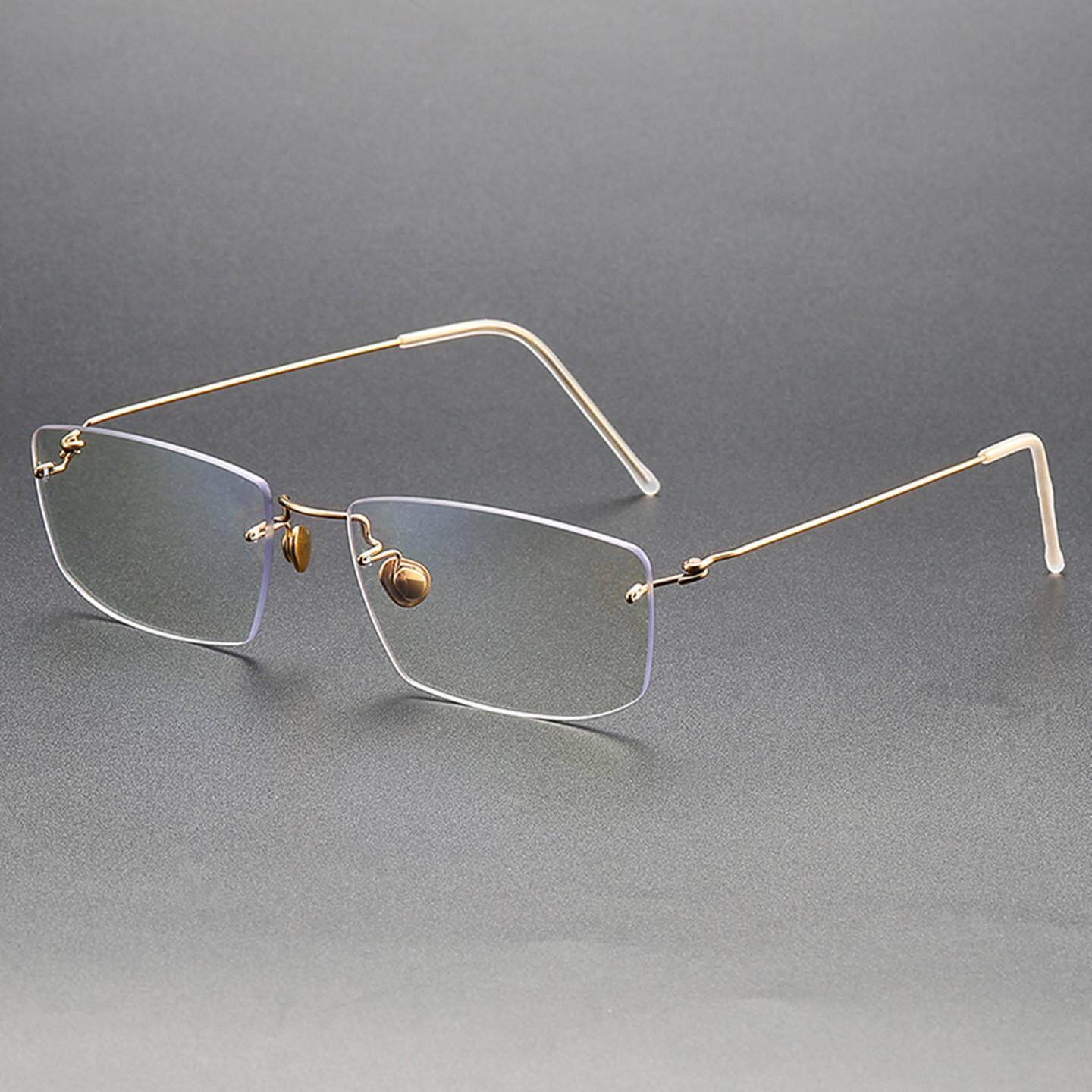 诗乐林德伯格眼镜框架商务纯钛无螺丝超轻赵露思近视无框眼镜2269