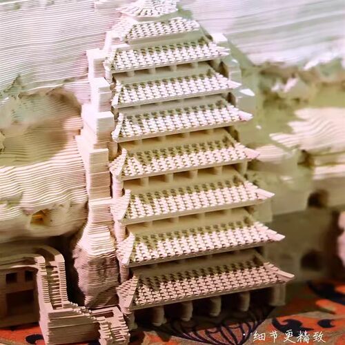 2025年台历3D立体便签本手撕便利贴敦煌文创礼品双面日历装饰摆件
