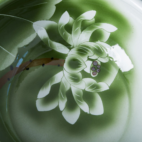 手工陶瓷花盆荷花缸碗莲睡莲盆水培水缸金鱼缸龟缸园艺花插多肉盆