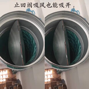 油烟机厨房止逆阀300烟道单向排烟250止回阀防臭防回风立式排风口