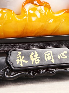 创意家居装饰品抽象工艺品电视柜摆件永结同心情侣天鹅结婚礼物