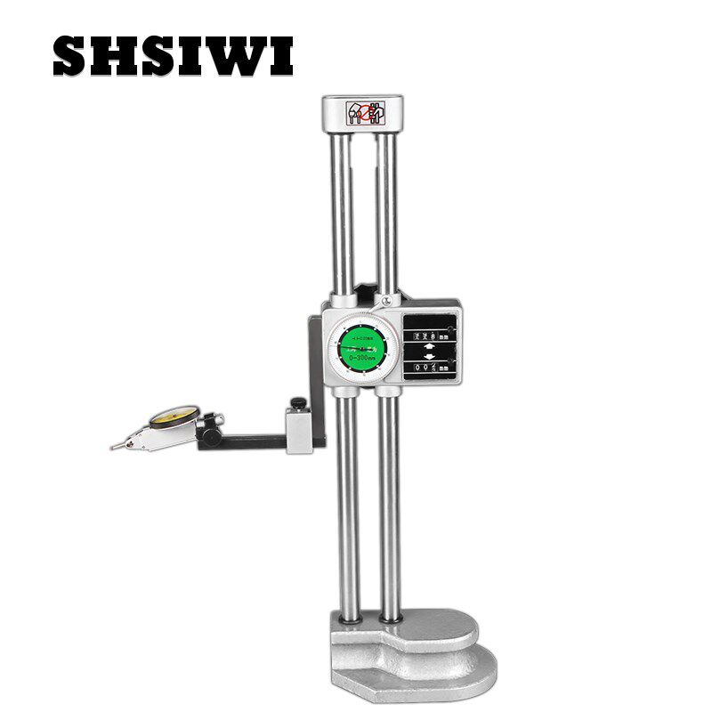 双柱带表高度尺0-300mm 带手轮表高 划线尺 高度仪垂直度测量