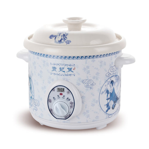 益美慢炖电炖锅汤煲1.52.53.54.5L升YM-D35H贵妃煲白陶瓷内胆盖子