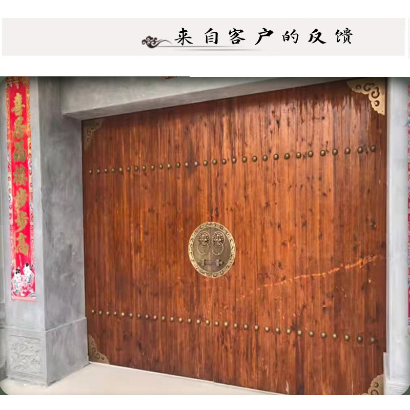 中式纯铜仿古大门拉手圆形兽把手头祠堂古建铜木门狮子头门环庭院