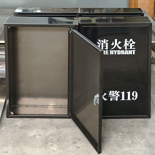 消火栓箱水带卷盘箱消防器材镀钛玫瑰金高端商场酒店不锈钢消防箱