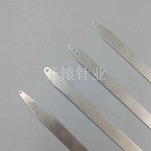 供应经编机配件穿纱片头双头三孔穿纱不锈钢加宽各种规格纺织机