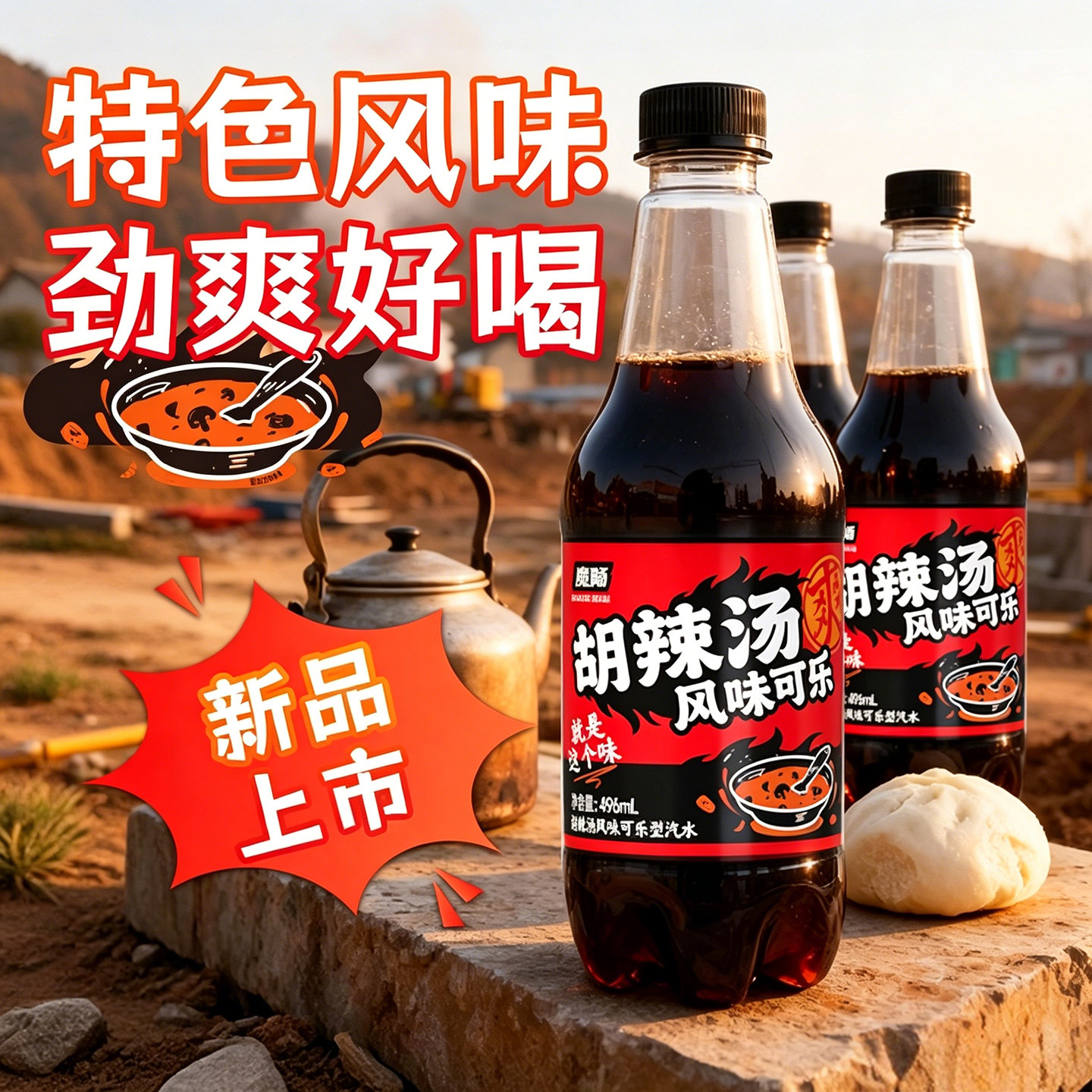 胡辣汤风味可乐无糖碳酸饮料汽水