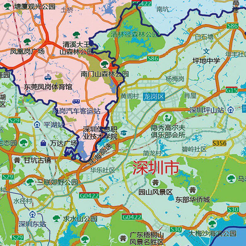 2026新款珠三角地图贴图办公室挂图高清壁贴超大装饰画定