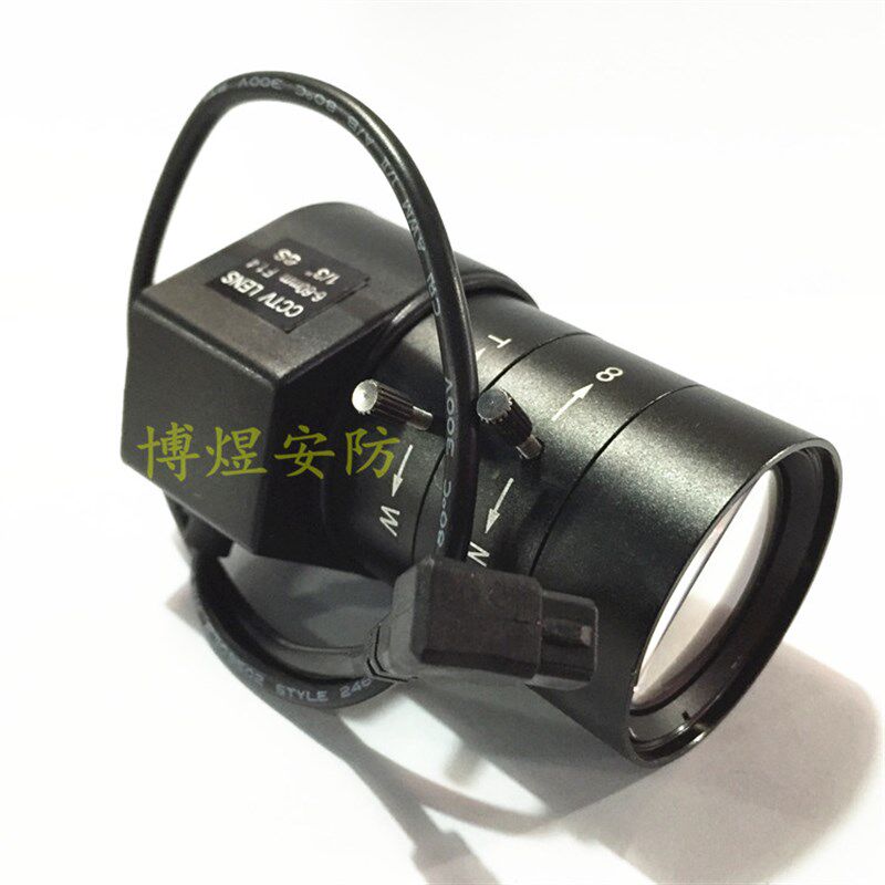 监控工业相机大镜头百万高清手动变焦 自动光圈 6-60mmCS口枪机