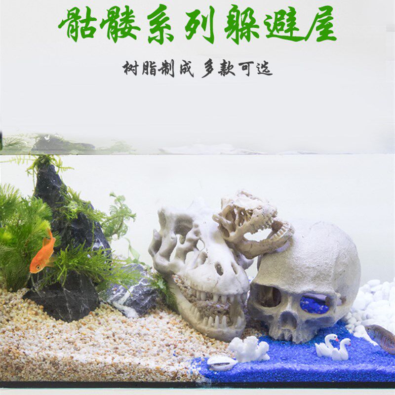 海草生态鱼缸造景套餐摆件金鱼全套海底世界装饰品摆设里龟慈鲷石