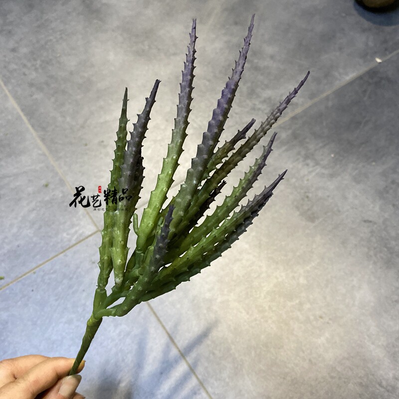 仿真芦荟微景观小植物佛手莲人造绿植假花装饰品枯山水装饰家居