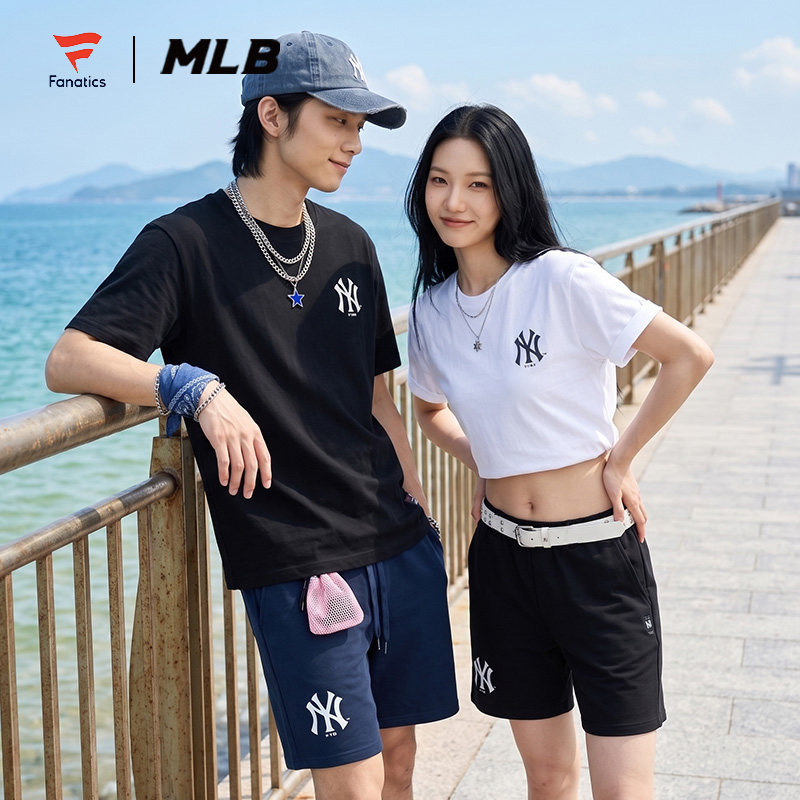 MLBxFANATICS男女T恤NY五分裤图片