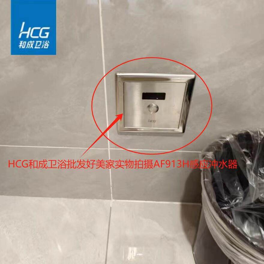 HCG和成卫浴AF913H蹲便器自动感应冲水器HCG感应加手动大便冲洗器