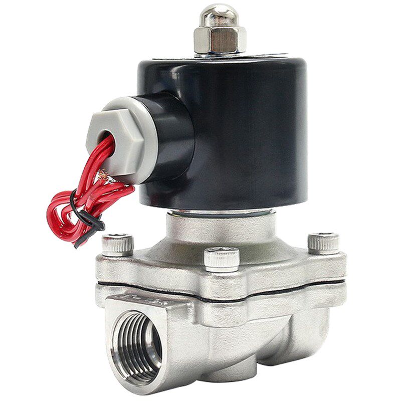 电磁阀水阀油阀气阀防酸耐腐蚀常闭型不锈钢4分 2W-160-15B DC24V