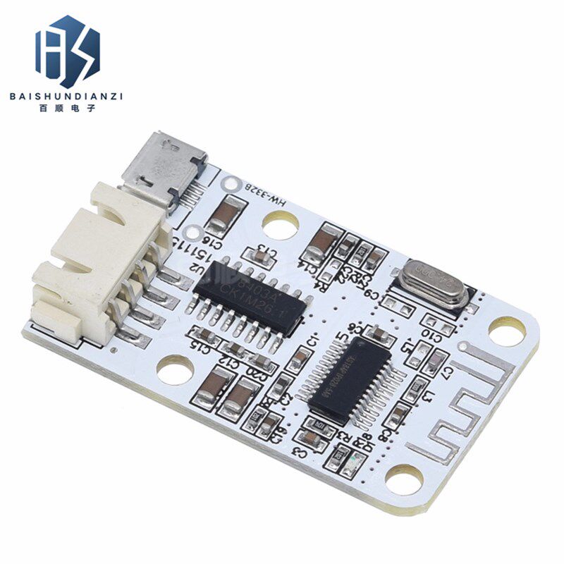 迷你蓝牙音响音频接收功放板 5V USB供电 蓝牙数字功放模块3W+3W