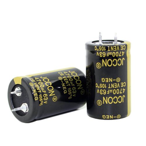 63v4700uf 63v JCCON黑金 电源适配器音响功放铝电解电容 25x40