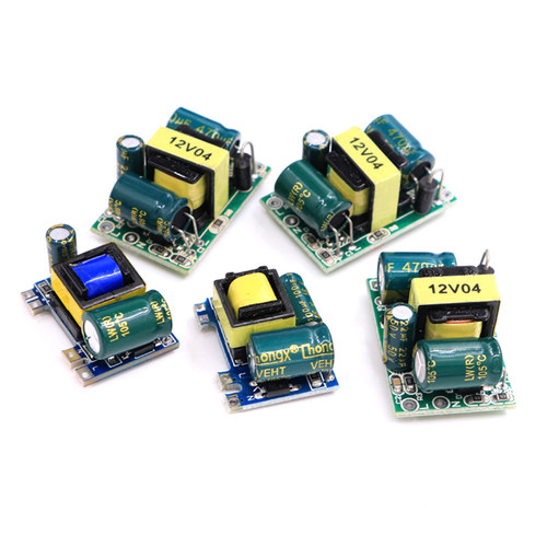 AC-DC电源模块降压稳压精密板220V转5V 12V 1A 2A 5W 12W隔离开关